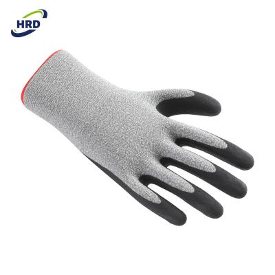 China Miro Foam Nitrile Coated Recycled Polyester Soft Coating Flexible Work Gardening Gloves for sale