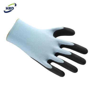 China Factory Price Miro Foam Nitrile Coated Nylon Soft And Felxible Garden Work Gloves Lumberjack for sale