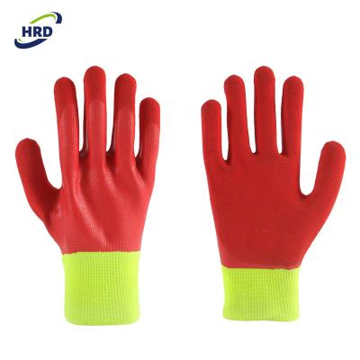 China Soft And Felxible Nitrile Water Proof Water Proof Safety Double Layer Durable Heavy Duty Glove for sale