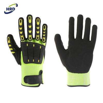 China High Performance China PPE TPR Mechanical Work Impact Resistant Glove for sale