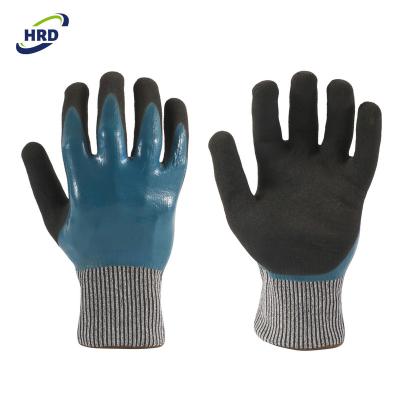 China Factory Price Soft And Felxible Nitrile Water Proof Water Proof Safety Double Layer Durable Heavy Duty Glove for sale