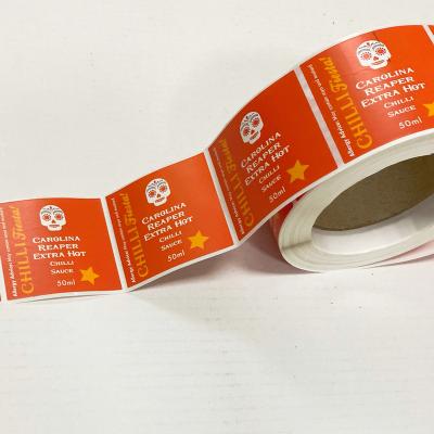 China Waterproof Amazon Branded Perfume Packaging Label Die Cut Custom Printing Sticker for sale