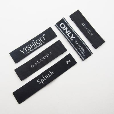 China Others Garment & Processing Accessories Woven Label Clothing Size Custom Woven Clothing Label for sale