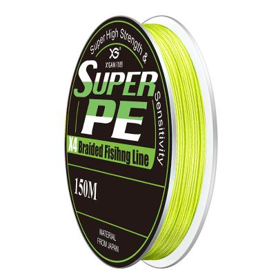 China Sink Tip Float Locator X-GAN PE FISHING LINE SUPER BRAIDED HIGH QUALITY PE X4 BRAID 150M for sale