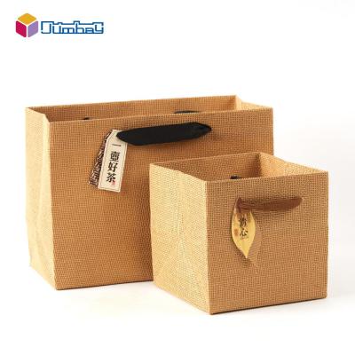 China Customization BIODEGRADABLE Professional Custom Paper Bag Fruit Handle Bag Paper Kraft Woven Bag Customization for sale