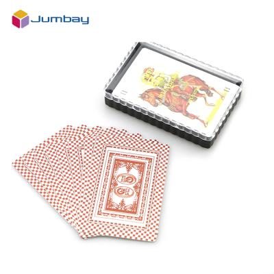 China Customization Paper / Plastic Professional Personal Custom Printed Plastic Spanish Fouriner Playing Card Chips for sale