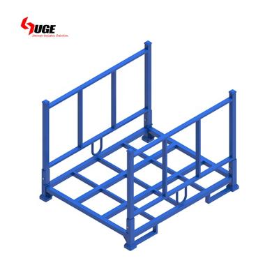 China Corrosion Protection Heavy Duty Stackable Fabric Warehouse Steel Pallet Roll Racking for sale