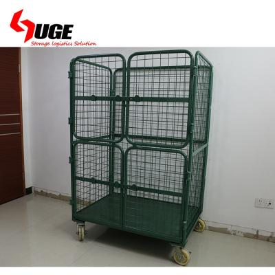 China Collapsible Nylon 4 Wheel Nastable Metal Logistic Cart for sale