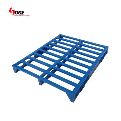 China Double Faced Warehouse Heavy Duty Stackable Iron Metal Steel Pallet for sale