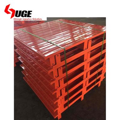 China Warehosue Powder Coated Stacking Two Way Entry Warehouse Steel Pallet For Warehouse for sale