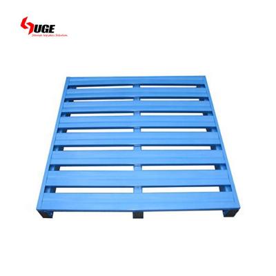 China Warehosue Good Quality Logistics Industry Customized Heavy Duty Galvanized Durable Stackable Panel Metal Steel Euro Pallets for sale