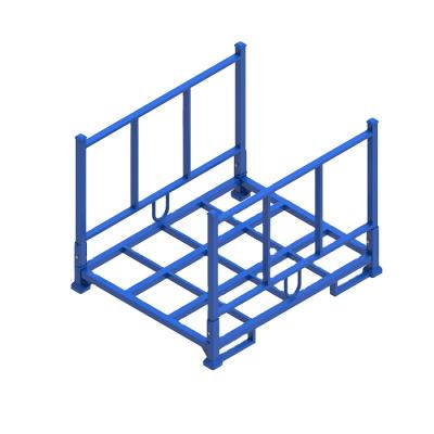 China Widely Used Collapsible Steel Fabric Roll Storage Pallet Warehouse Corrosion Protection Textile Industry Metal Shelf Racks for sale