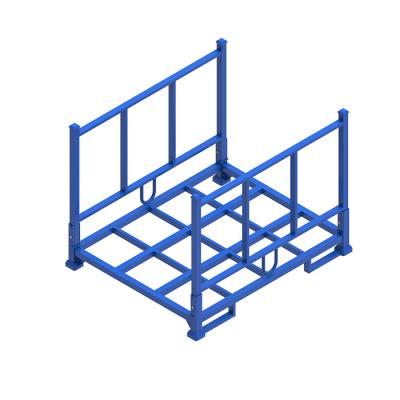 China Customized Foldable Stackable Stackable Stacking Detachable Cloth Roll Stillage Pallet Shelving Storage Rack for sale