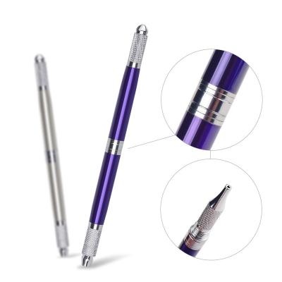 China Manual Replaceable Permanent Disposable Microblading Pen Micro Blade Needles Microblading Pen Eyebrow Tattoo Needle Tool for sale