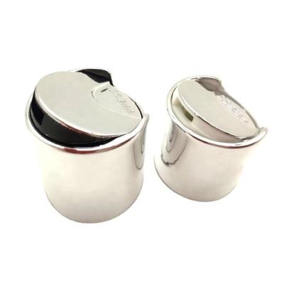 China Non Spill Plastic Disc Top Cap 28/410 Aluminum Silver Disc Top Cap PP for sale