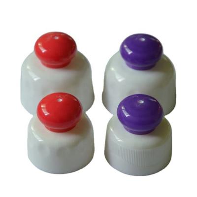 China Non Spill 28mm , 32mm PP Plastic Twist Off Push Pull Bottle Cap Lid For Bottle for sale