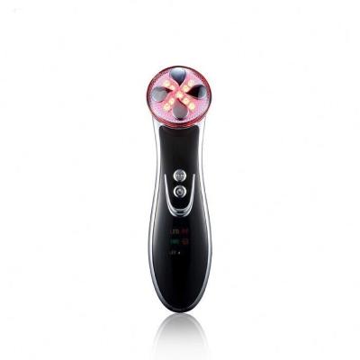 China Portable Wrinkle Remover RF Tighten Skin Wrinkle Removal Facial Massage Led Light Radio Frequency Machine for sale