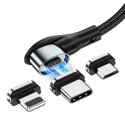 China Tipp c Square Card Groove Elbow 3A Magnetic Braid Cable Fast Charging Magnetic Charger for Apple Cable for sale