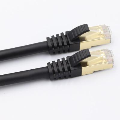 China Networking Factory Direct Supply Network Cable Cat8 Flat S/FTP Shielded Ethernet Cable 32awg Patch Cord Flat Cable for sale