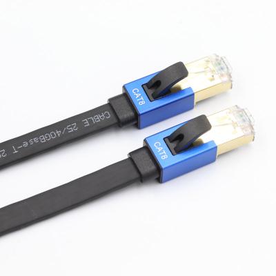 China High Speed ​​Networking Flat 20ft LAN Cable UTP CAT 8 Network Cord Internet Cat8 Ethernet RJ45 Cable for sale