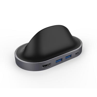 China Multifunctional Hub USB-C Mobile Dock with HDMI 4K, 2 USB3.0, Type C PD3.0 Charging for Mac OS, for Window and Chrome OS. Compatible with DP alt mode for sale