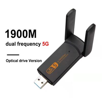 China Notebook Network Card Ac1900m Receiver Ac1900m Network Card Usb Dual Frequency Wireless Desktop/Laptop 360 Wifi Wireless Desktop for sale