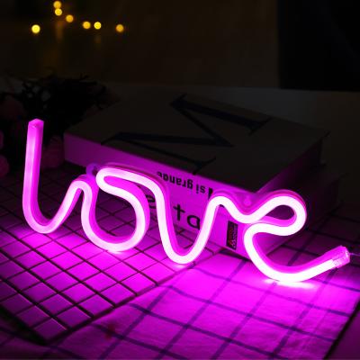 China Shops Romantic Atmospheric Decorative Lights Neon Sign For Party Bar Photo Background Star Moon LOVE for sale