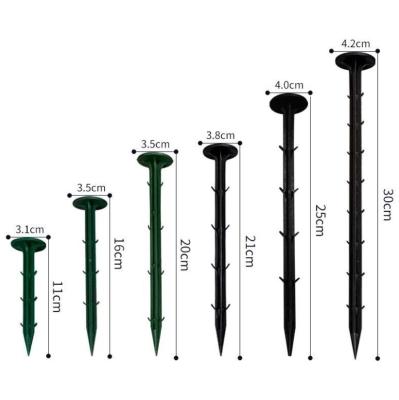 China Agricultural Black Color 8.5cm Garden Plastic Peg Agricultural Cultivation Nails for sale