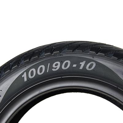 China Natrual 90/90-10 China factory supply good quality motorcycle rubber tubeless tire for sale for sale