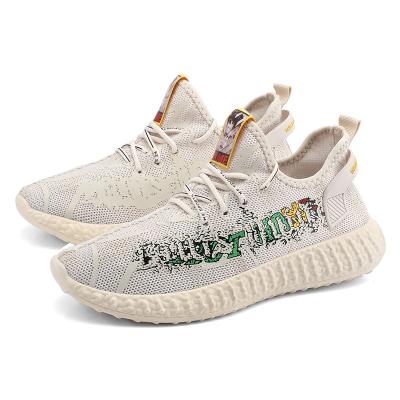 China CUSHIONING Men's Fashion Trend Summer Colorful Breathable Flight Knit Sneakers INS Catwalk Sneakers for sale