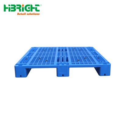 China HDPE Durable Heavy Duty Stackable Reversible Pallet Warehouse Plastic Pallet For Sale for sale