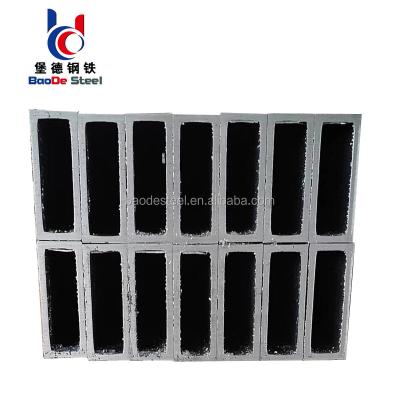 China Structure Pipe ASTM A53 GRB Cavity Rectangular Section HDPE Rectangular Tubes Made In China Factory for sale