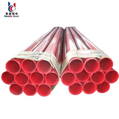 China A106 Liquid Hose Red Color ERW Carbon Fire Sprinkler Fire Fighting Hoses Price for sale