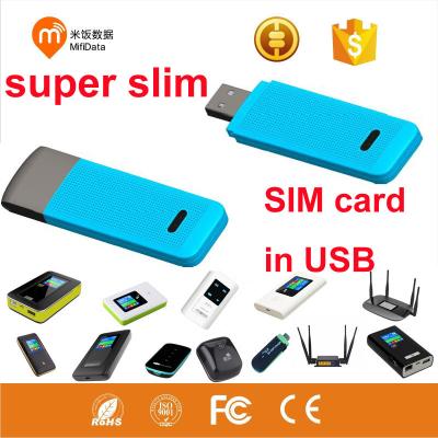 China The thinnest USB wifi lte 4G wifi dongle router for sale