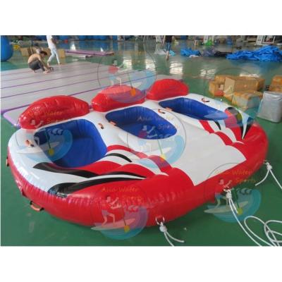 China high quality Inflatable Sofa Towable Tubes, 0.9mm 3 PVC Tarpaulin Inflatable Sofa Towable For Surfing for sale