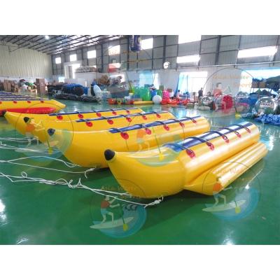 China Inflatable Banana Ski Tube Inflatable Banana Towable Water Sports 5 People Inflatable Ski Towable for sale