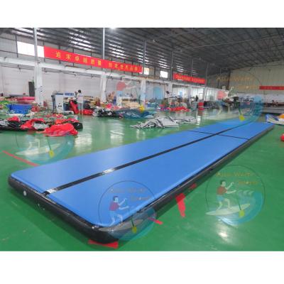 China Physical health ; Yoga exercises; Wholesale Schools Inflatable Gym Sports Mat Air Floor Custom Logo AirTrack P1 P2 Rolling Inflatable Air Track 3m 4m 5m 6m 7m 10m 20m for sale