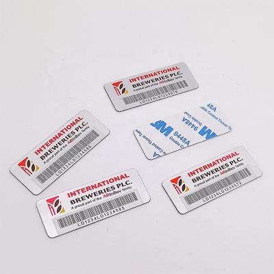 China Waterproof Custom Aluminum Qr Code Labels Custom Capital Tag for sale