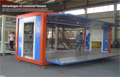 China Colorful Portable Coffee Shop Container House with Steel Frame Sandwich Panel for sale