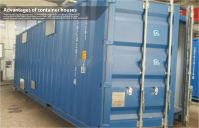 China 20ft Cargo Shipping Container Housing  for sale