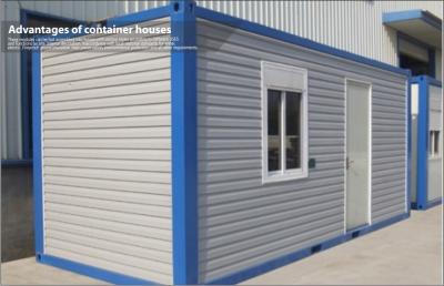 China Carport Garage Prefab 20ft Container House , Prefab steel frame modular homes for sale