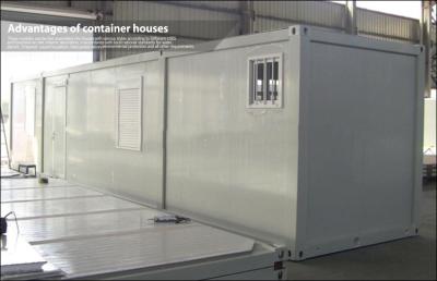 China Flat Pack Modified Steel Prefab House / Portable Modular Homes for Fuel Station for sale