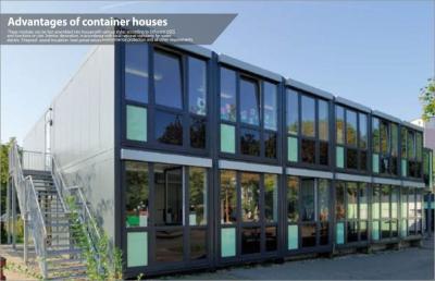 China Nice Appearance Two Floor Mobile Office Containers / Living Modular House Building for sale