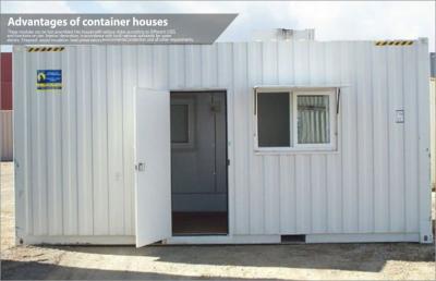 China Movable storage prefab container house , steel frame modular homes with PVC cover for sale