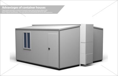 China Movable portable modular homes / tiny prefab container shop for Sentry Box or Guard House for sale