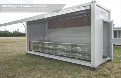 China 20ft de Standaard Modulaire Winkel/de Kantine van de Opslagcontainer met Licht Staal Expansible Comité Te koop