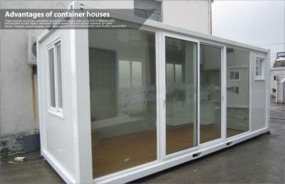 China Modified Glass Prefab Homes / Modular Container House For Restaurant or Sentry Box for sale