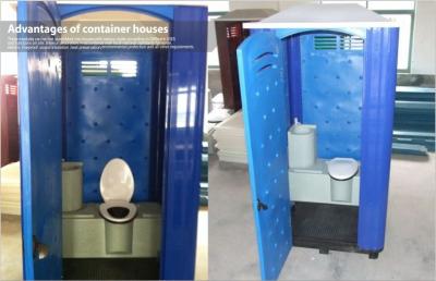 China Seat-Type het Draagbare Plastic Toilet van Rotomoulded, Beweegbare Badkamers Modulaire Containers Te koop