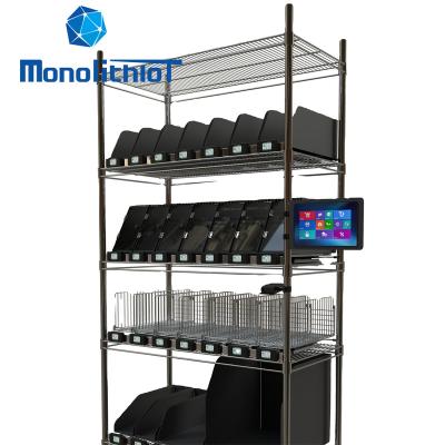 China Corrosion Protection MonolithIoT Smart Bin Weighing Gravity Pallet Light Duty Rack Automatic Inventory Counting Management System Solutions for sale