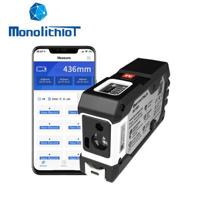 China ABS& TPU MonolithIoT BLE4.0 EG1000 ABS&TPU Material Steel Tape 3m 40m Distance Rechargeable Smart Laser Digital Metric Tapes for sale